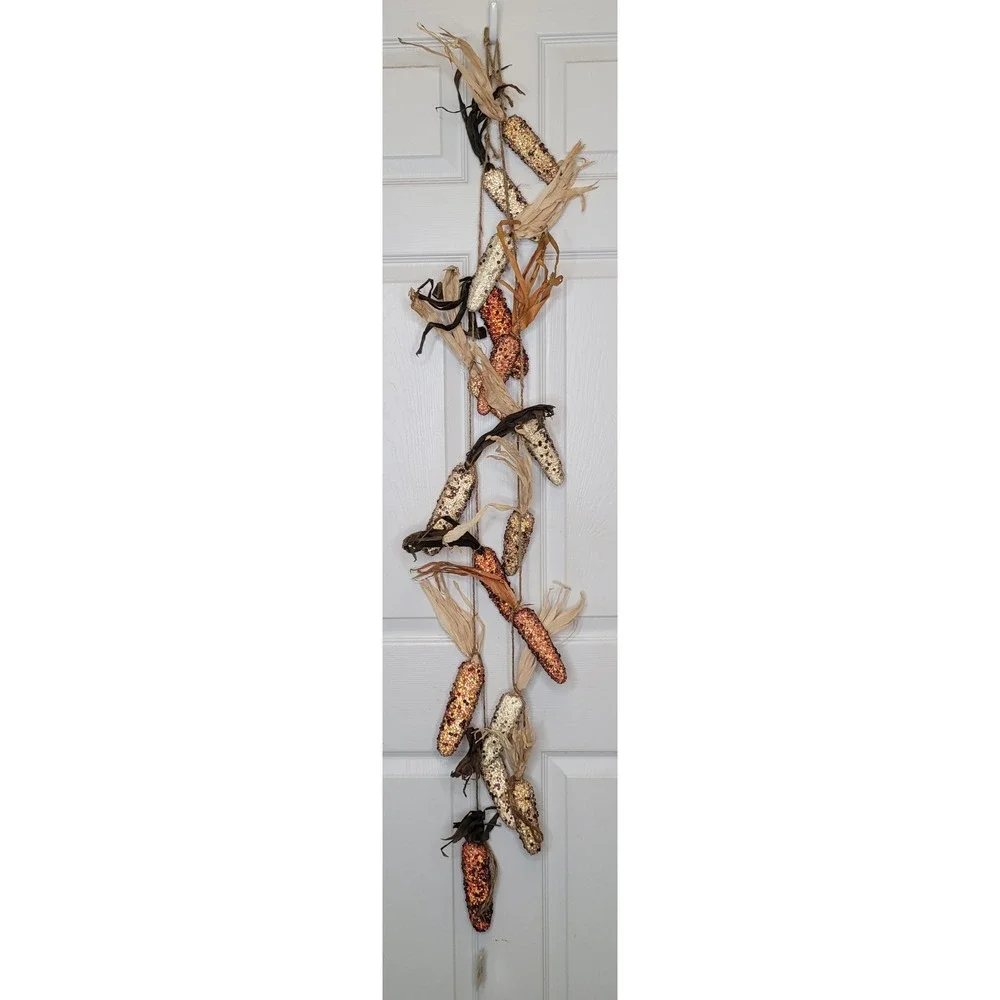 2 Sheas Wildflower Co Beaded Indian Corn Garland Fall Harvest Thanksgiving Decor